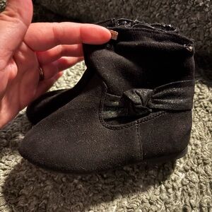 Black Kids Shoes with Bow